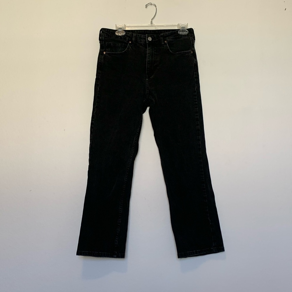 High Waist Black &Denim Jeans